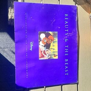 Disney's Beauty And The Beast Fine Art Lithograph Collection Set Of Six